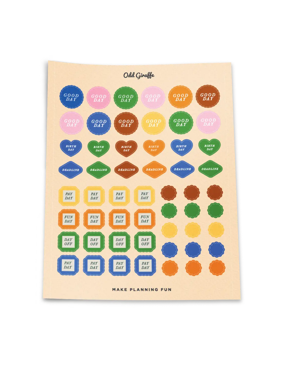 Plan It All | Sticker Set of 7