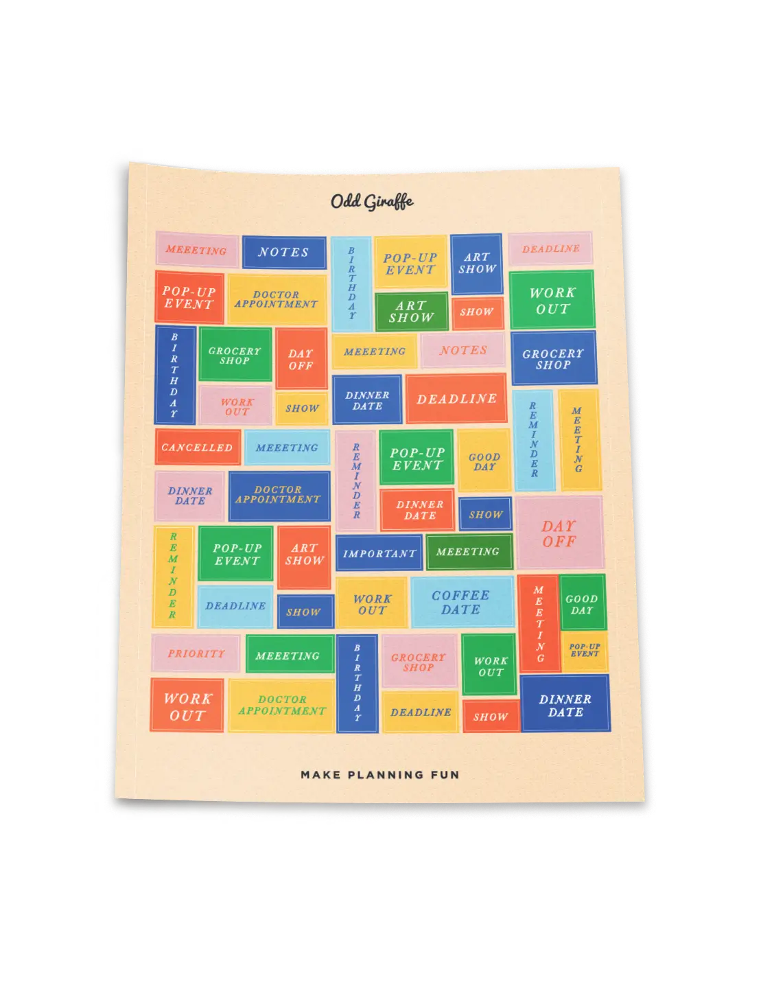 Plan It All | Sticker Set of 7