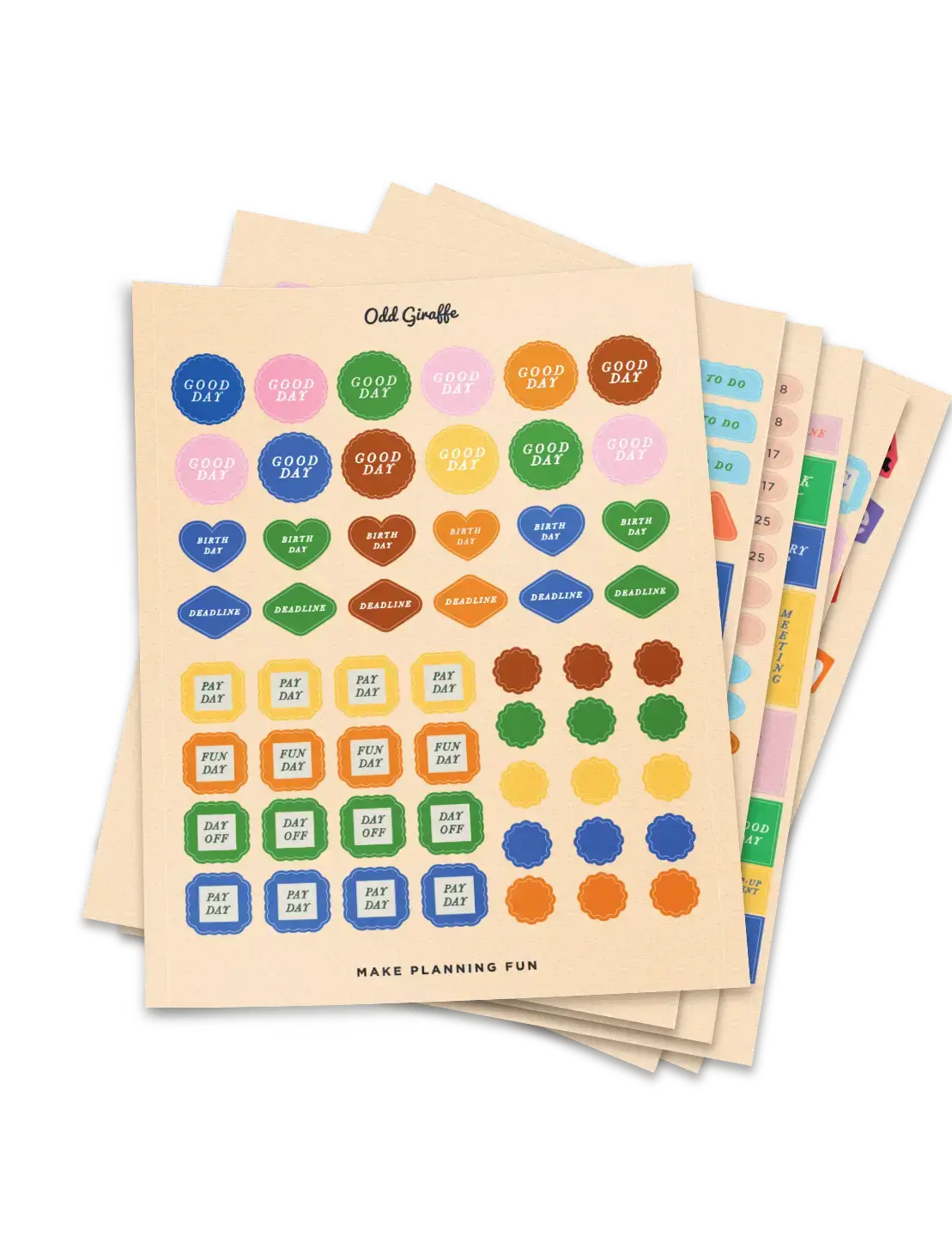 Plan It All | Sticker Set of 7