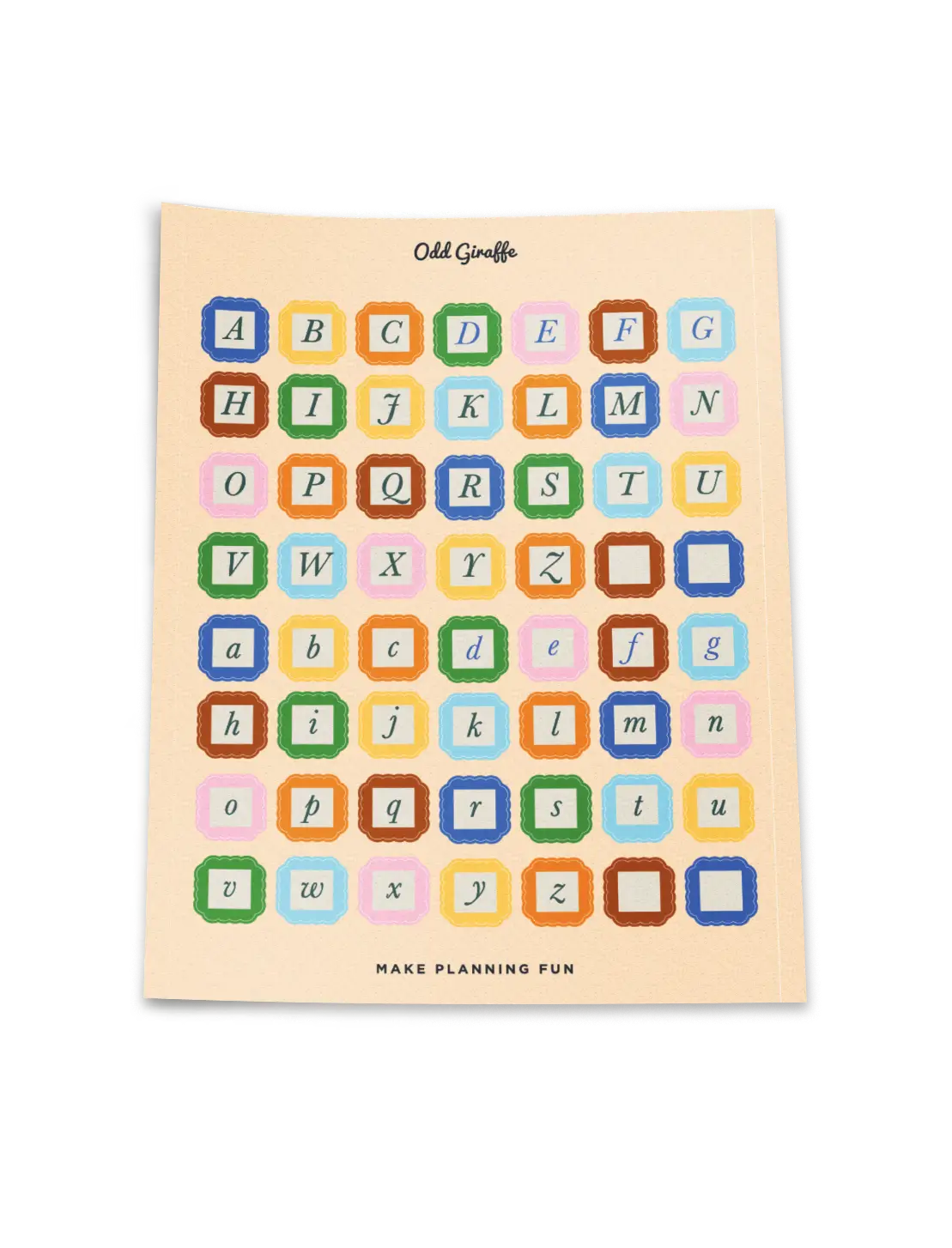 Plan It All | Sticker Set of 7