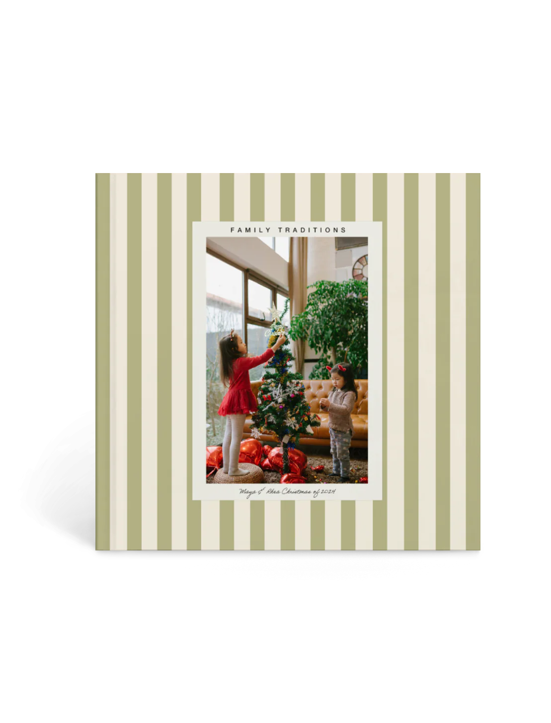 Christmas traditions album, family holiday memories, custom tradition keeper, generational memory book