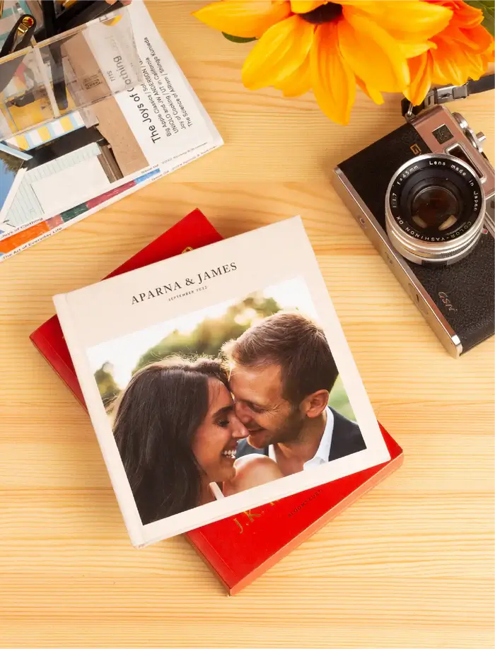 custom couple wedding album, personalized story book, The Jobs of Carling memory book, marriage keepsake