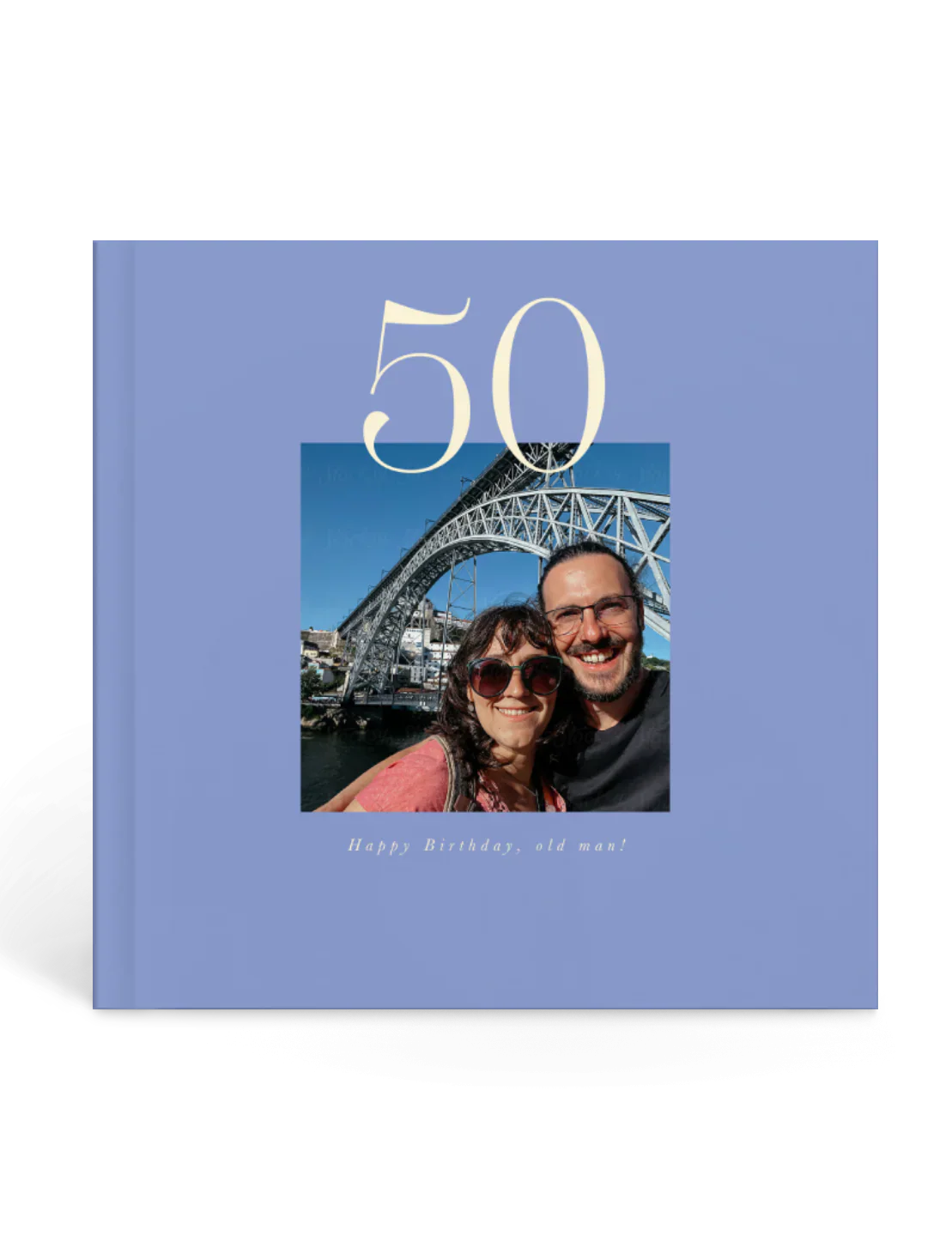 golden anniversary photo album, 50th birthday memory book, couples anniversary gift, personalized birthday keepsake