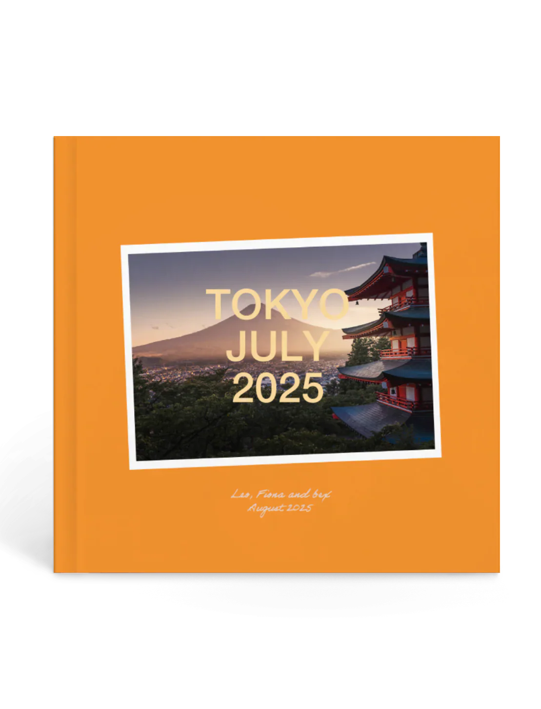 travel memory album, Tokyo 2025 adventure, couple's journey souvenir, personalized travel photo book
