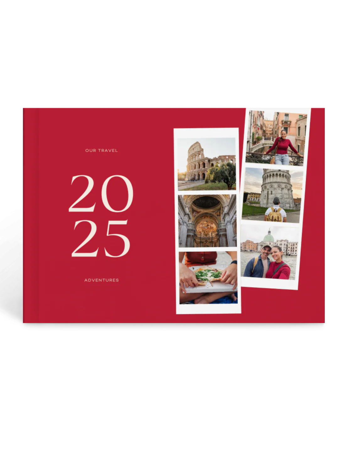 personalized travel photo album, custom adventure memory book, couples travel gift, anniversary photo book
